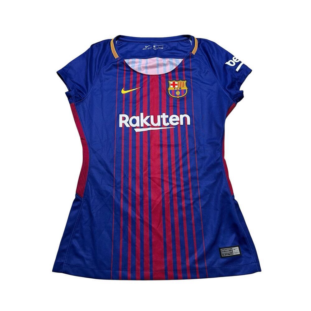 Nike Barcelona 2017 2018 Women's Home Jersey Size Small / casual / Soccer / Y2K